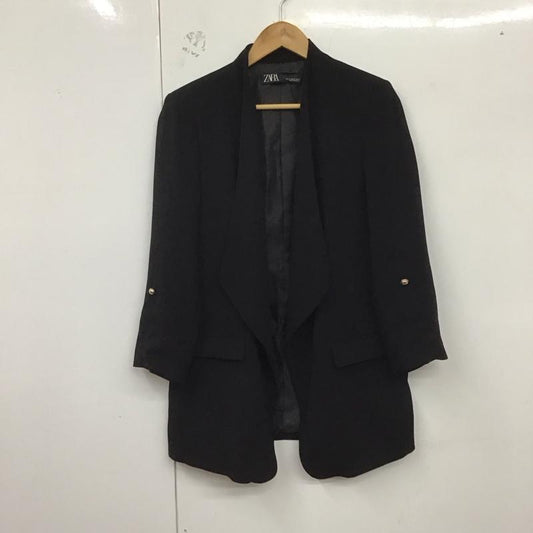 ザラ ZARA ジャケット、上着 ジャケット、ブレザー 長袖 M 無地 黒 / ブラック /  レディース USED 古着 中古 10128960