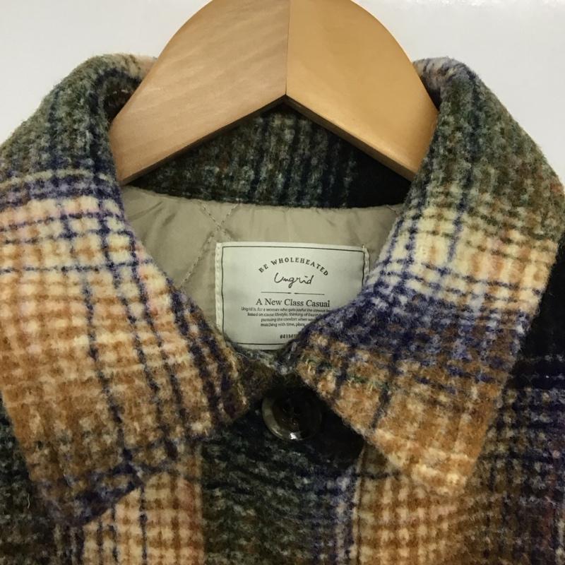 アングリッド Ungrid ジャケット、上着 ジャンパー、ブルゾン アウター ロングジャケット コート S チェック マルチカラー / マルチカラー /  レディース USED 古着 中古 10145404