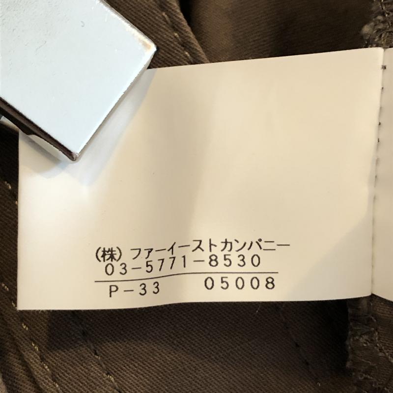 アナイ ANAYI パンツ スラックス センタープレス　ブーツカット 38 無地 カーキ / カーキ / X 茶 / ブラウン /  レディース USED 古着 中古 10031455