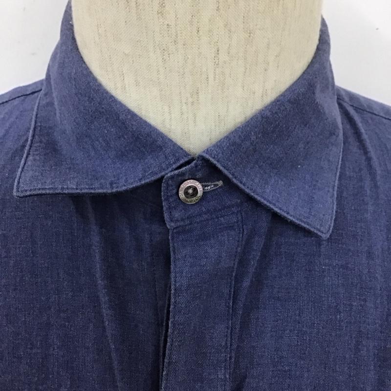 ブラックレーベルクレストブリッジ BLACK LABEL CRESTBRIDGE シャツ、ブラウス 長袖 長袖シャツ 無地シャツ カラーシャツ 無地 紺 / ネイビー /  メンズ USED 古着 中古 10127333