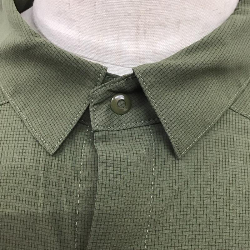 アークテリクス ARC TERYX シャツ、ブラウス 長袖 長袖シャツ チェックシャツ カラーシャツ L 無地 カーキ / カーキ /  メンズ USED 古着 中古 10126431