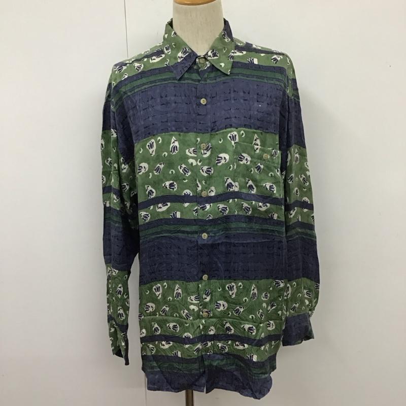 古着 USED シャツ、ブラウス 長袖 長袖シャツ カラーシャツ 長袖カットソー goouch M 総柄 マルチカラー / マルチカラー /  メンズ USED 古着 中古 10111742