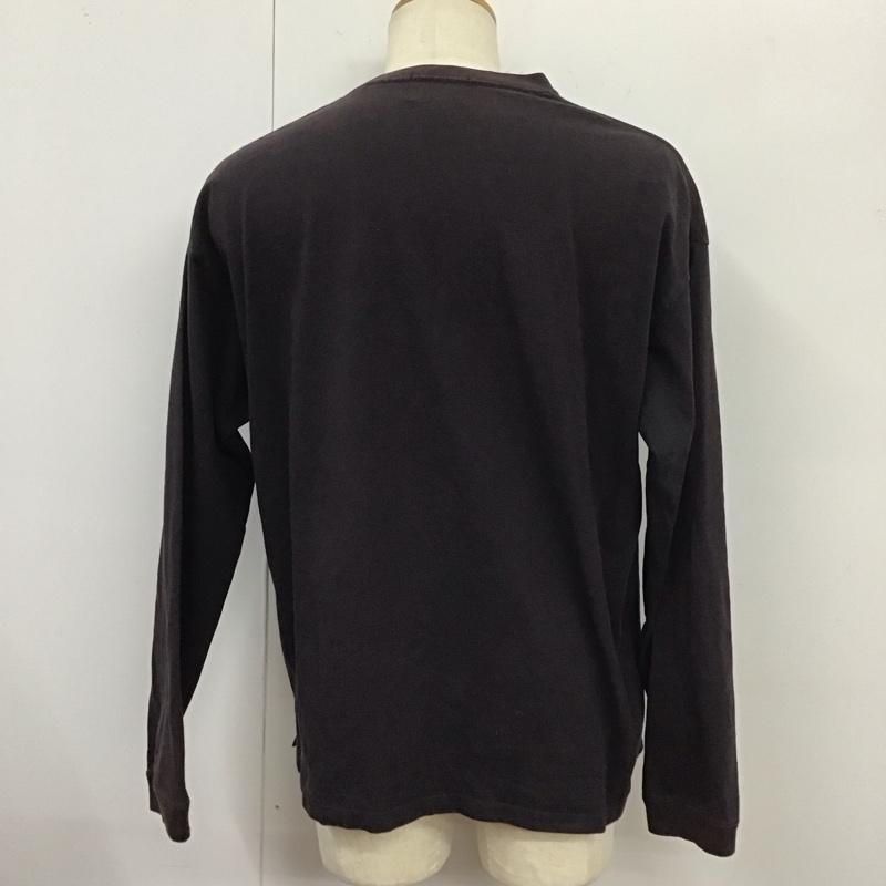 ペンドルトン PENDLETON Tシャツ 長袖 0475-1001 クルーネック ロンT 胸ポケット L 刺繍 紺 / ネイビー /  メンズ USED 古着 中古 10125797