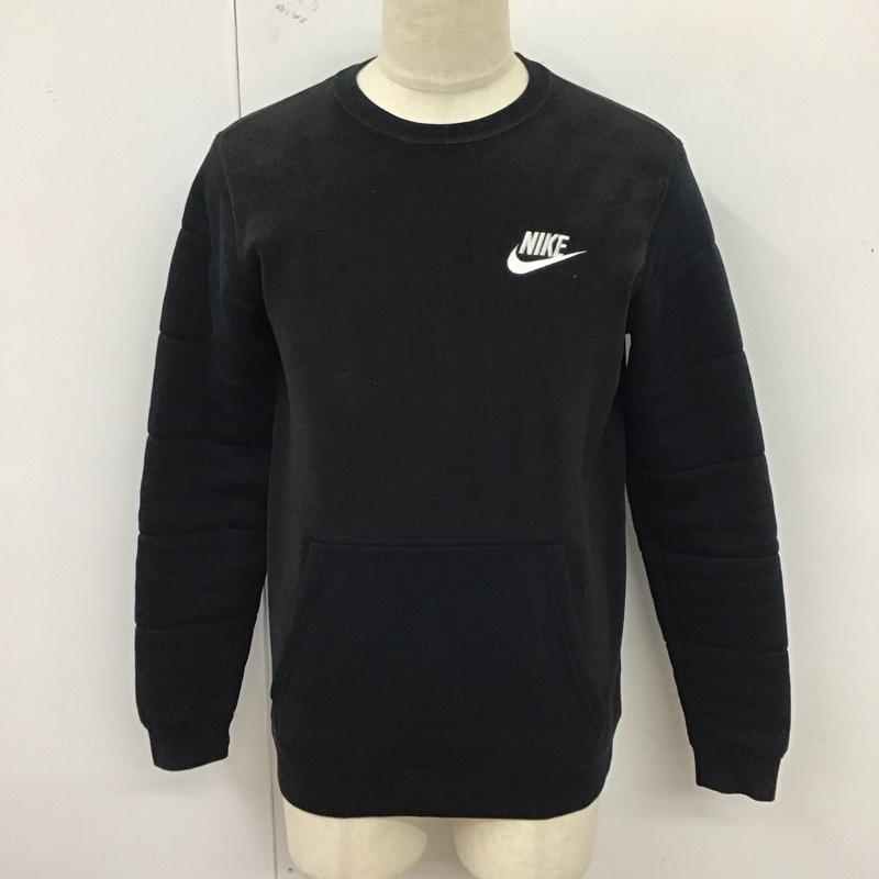 ナイキ NIKE トレーナー 長袖 806662-010 SSNL Fleece Crew Sweat フリース M ロゴ、文字 黒 / ブラック /  メンズ USED 古着 中古 10123285