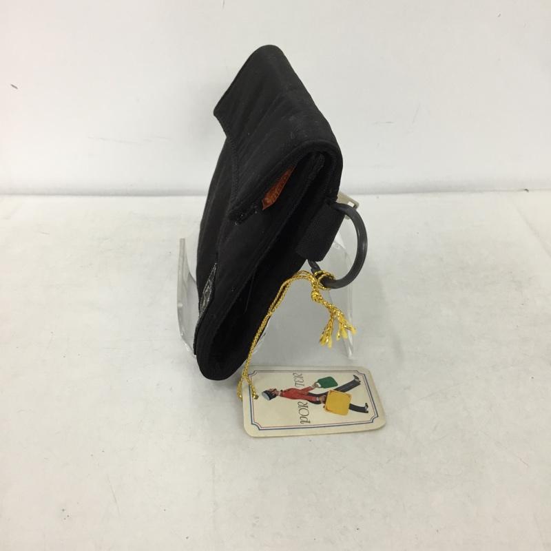 ポーター PORTER 財布 二つ折り タンカー パスケース ロゴ、文字 黒 / ブラック /  メンズ USED 古着 中古 10146888