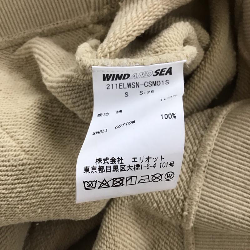 ウィンダンシー WIND AND SEA パーカー 長袖 211elwsn-csm01s NEIGHBORHOOD 21SS ロゴプリントプルオーバースウェットパーカー S ロゴ、文字 ベージュ / ベージュ /  メンズ USED 古着 中古 10148754