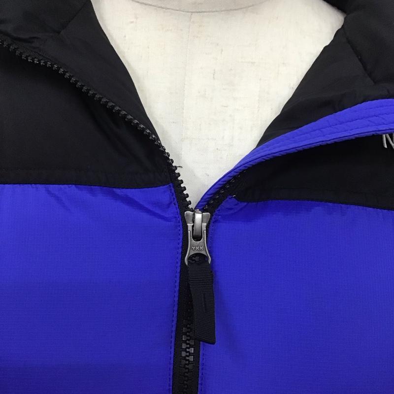 ザノースフェイス THE NORTH FACE ジャケット、上着 ダウンジャケット ND91841 NUPTSE DOWN JAKCET L ロゴ、文字 青 / ブルー / X 黒 / ブラック /  メンズ USED 古着 中古 10124440