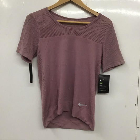 ナイキ NIKE Tシャツ 半袖 AT0579-515 DRI-FIT メッシュ タグ付き M ワンポイント 桃 / ピンク /  レディース USED 古着 中古 10135604