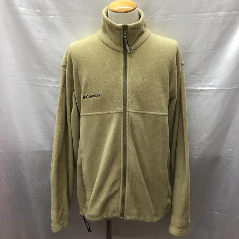 コロンビア Columbia ジャケット、上着 ジャンパー、ブルゾン フリース L 無地 ベージュ / ベージュ /  メンズ USED 古着 中古 10122066