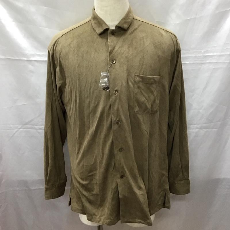 アデイインザライフ ユナイテッドアローズ A day in the life UNITED ARROWS シャツ、ブラウス 長袖 長袖シャツ カラーシャツ ポケットシャツ 長袖カットソー L 無地 茶 / ブラウン /  メンズ USED 古着 中古 10114395