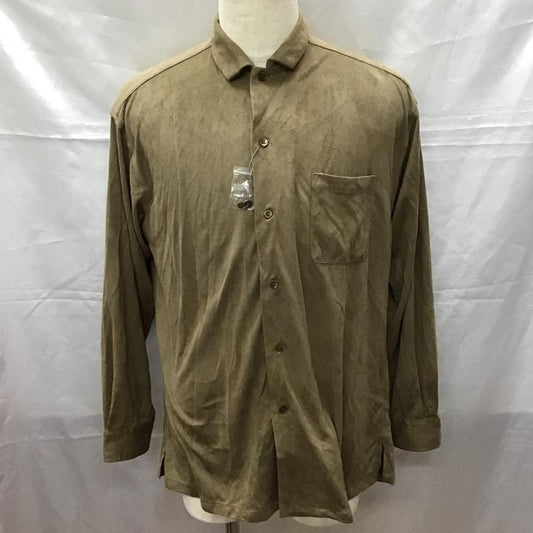 アデイインザライフ ユナイテッドアローズ A day in the life UNITED ARROWS シャツ、ブラウス 長袖 長袖シャツ カラーシャツ ポケットシャツ 長袖カットソー L 無地 茶 / ブラウン /  メンズ USED 古着 中古 10114395