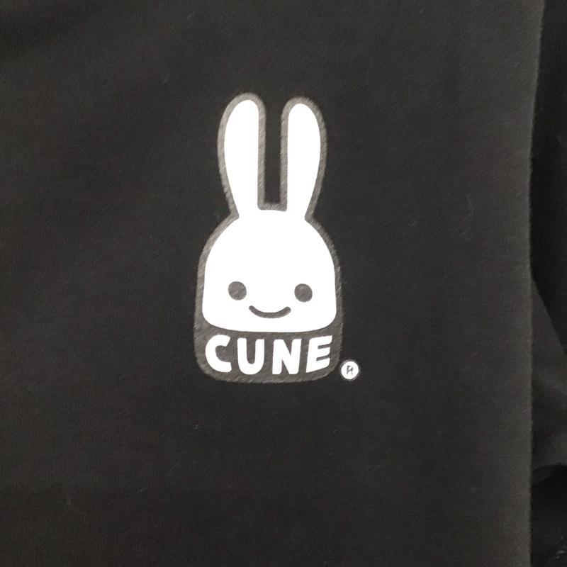 キューン CUNE パーカー 長袖 長袖パーカー プルオーバーパーカー スウェット S 無地 黒 / ブラック /  メンズ USED 古着 中古 10132237
