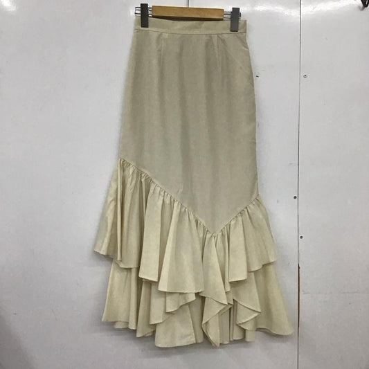 リエンダ rienda スカート ロングスカート 110FA631-1490 ティアードヘムマーメイドJ/W SK タグ付 S 無地 アイボリー / アイボリー /  レディース USED 古着 中古 10149048