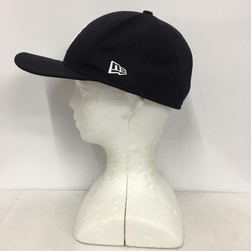 ニューエラ NEW ERA 帽子 キャップ NY ニューヨークヤンキース 59FIFTY 58.7cm ロゴ、文字 紺 / ネイビー /  メンズ USED 古着 中古 10145789