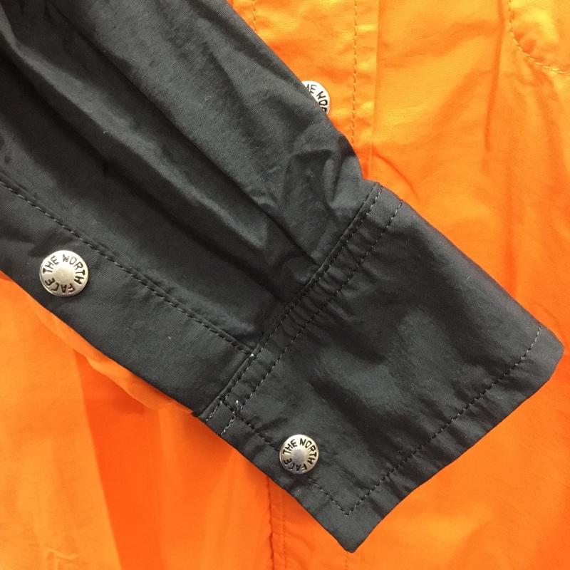 ザノースフェイス THE NORTH FACE ジャケット、上着 ジャケット、ブレザー nr11961 ロングスリーブヌプシシャツ カラーシャツ 前ボタン L ロゴ、文字 黒 / ブラック / X 橙 / オレンジ /  メンズ USED 古着 中古 10121606