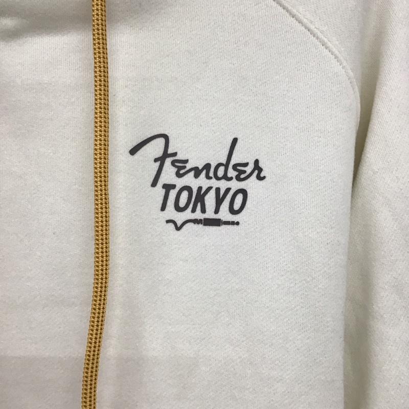 古着 USED パーカー 長袖 長袖パーカー プルオーバーパーカー スウェット フェンダー M ロゴ、文字 アイボリー / アイボリー /  メンズ USED 古着 中古 10145569