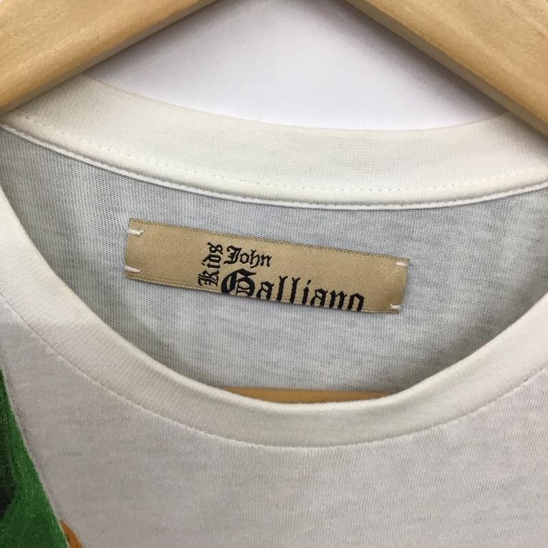ジョンガリアーノ JOHN GALLIANO Tシャツ 半袖 プリント 白 / ホワイト /  メンズ USED 古着 中古 10132018