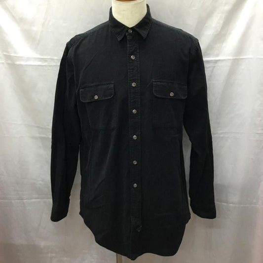 ラルフローレン RALPHLAUREN シャツ、ブラウス 長袖 80年代 POLO COUNTRY L 無地 黒 / ブラック /  メンズ USED 古着 中古 10112375