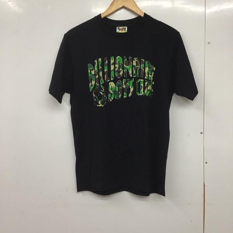 ベイプ BAPE Tシャツ 半袖 半袖カットソー プリントTシャツ クルーネックカットソー bbc M ロゴ、文字 黒 / ブラック /  メンズ USED 古着 中古 10145555