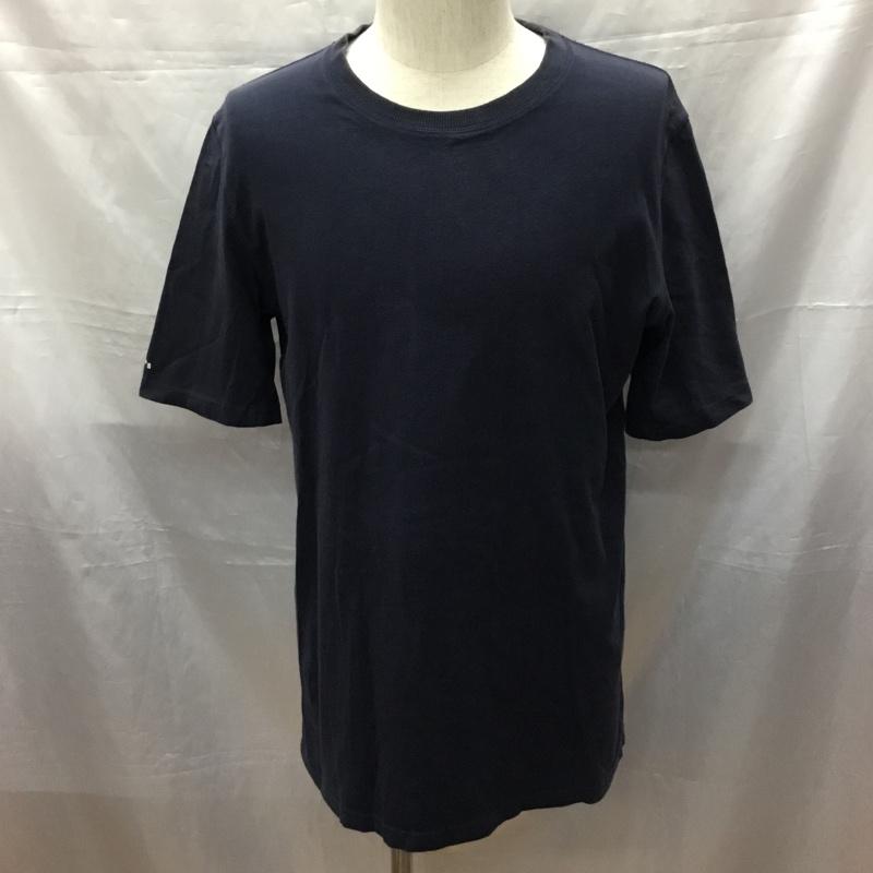 ヌメラルズ NUMERALS Tシャツ 半袖 半袖カットソー クルーネックカットソー 無地Tシャツ L 無地 紺 / ネイビー /  メンズ USED 古着 中古 10114607