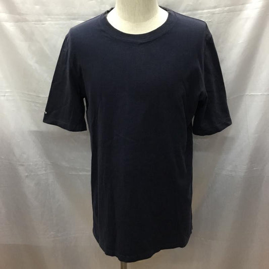 ヌメラルズ NUMERALS Tシャツ 半袖 半袖カットソー クルーネックカットソー 無地Tシャツ L 無地 紺 / ネイビー /  メンズ USED 古着 中古 10114607
