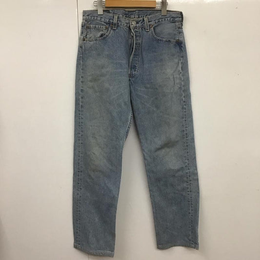 リーバイス Levi s パンツ デニム、ジーンズ デニムパンツ ストレートパンツ ワイドパンツ カジュアルパンツ 501 33インチ 無地 インディゴ / インディゴ /  メンズ USED 古着 中古 10106563