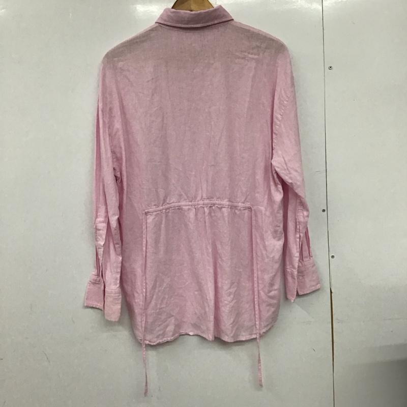 ザラ ZARA シャツ、ブラウス 長袖 S 無地 桃 / ピンク /  レディース USED 古着 中古 10151199