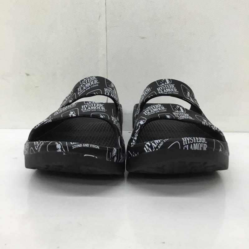 テリック TELIC サンダル サンダル HYSTERIC GLAMOUR ヒステリックグラマー L ロゴ、文字 黒 / ブラック /  メンズ USED 古着 中古 10134254