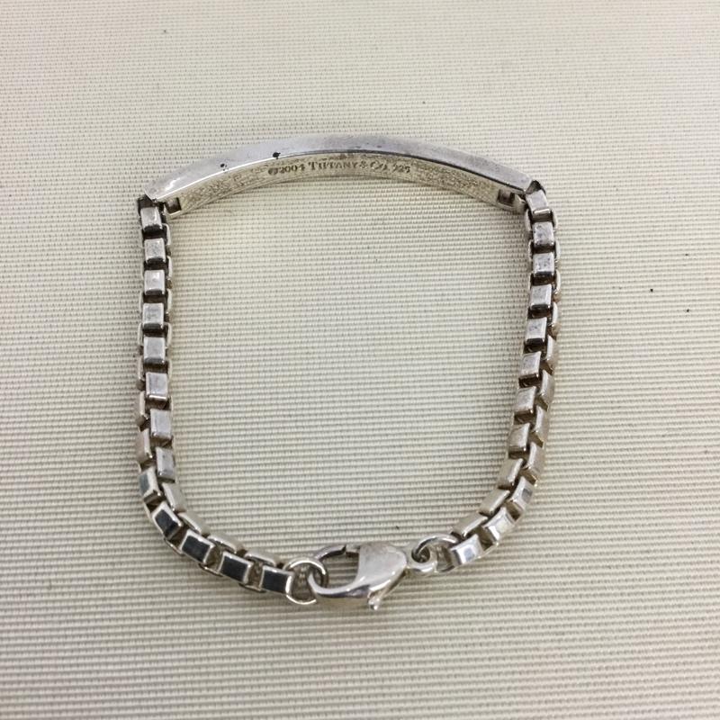 ティファニー TIFFANY&Co. アクセサリー ブレスレット、バングル ベネチアンリンクIDブレスレット 2004 箱有 無地 銀 / シルバー /  レディース USED 古着 中古 10147437