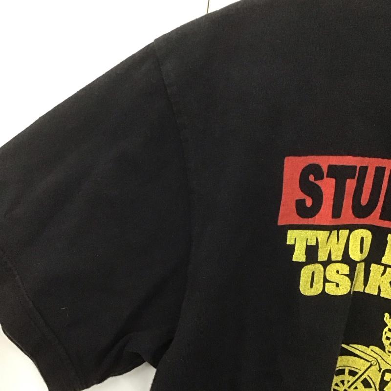 ステュディオ・ダ・ルチザン STUDIO D ARTISAN Tシャツ 半袖 半袖カットソー プリントTシャツ クルーネックカットソー M プリント X ロゴ、文字 黒 / ブラック /  メンズ USED 古着 中古 10107128