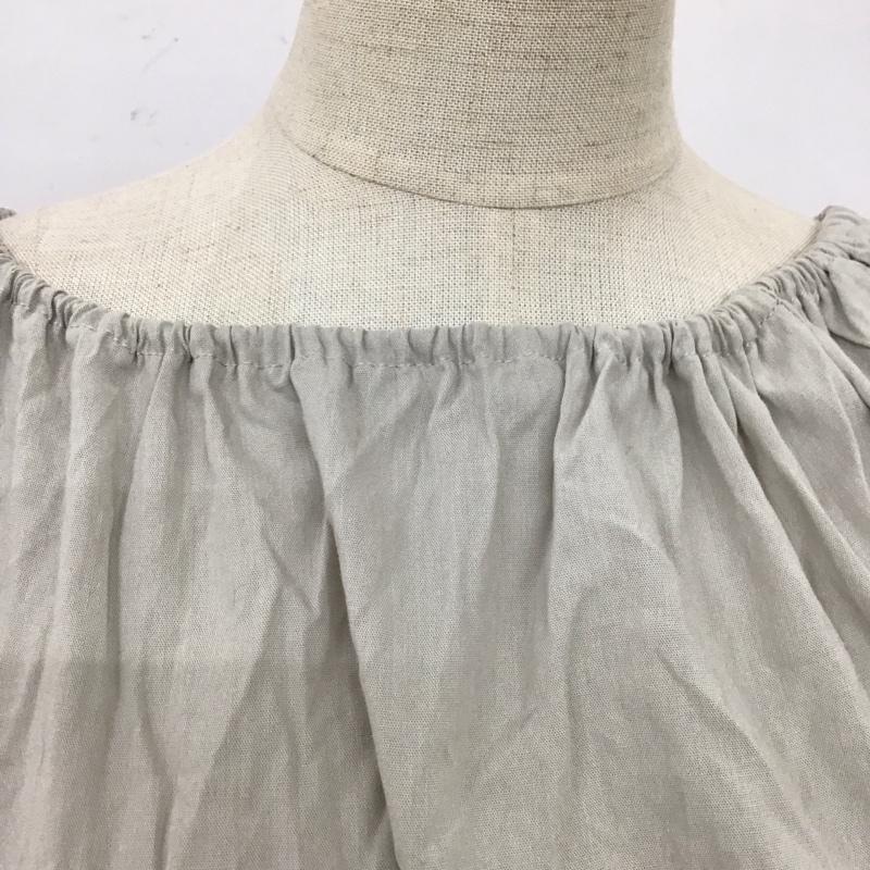 ラウアー LAUIR ワンピース ロングスカート ギャザー M 無地 灰 / グレー /  レディース USED 古着 中古 10115335