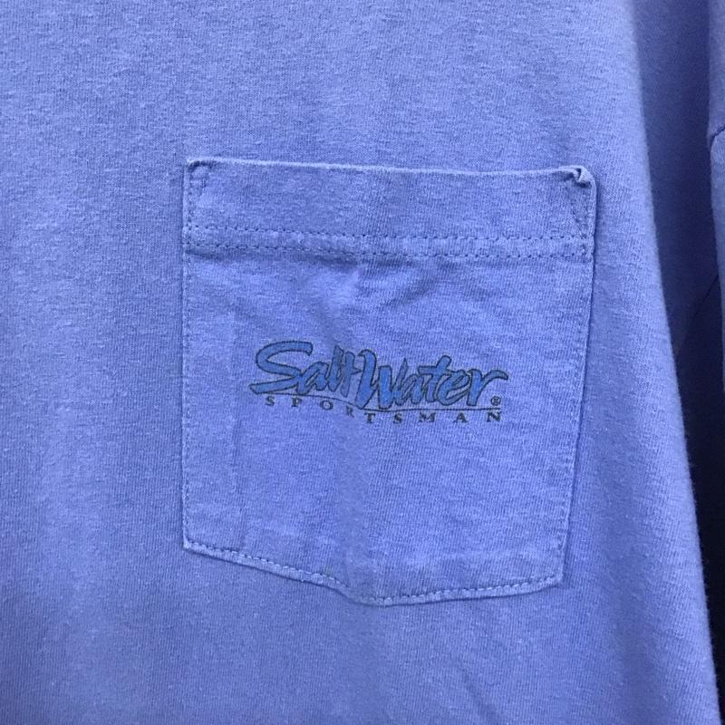 古着 USED Tシャツ 半袖 半袖カットソー プリントTシャツ クルーネックカットソー XL プリント 青 / ブルー /  メンズ USED 古着 中古 10132088