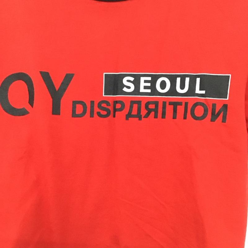 オーワイ OY Tシャツ 半袖 ショート丈 クロップド丈 ロゴ、文字 赤 / レッド /  レディース USED 古着 中古 10133711
