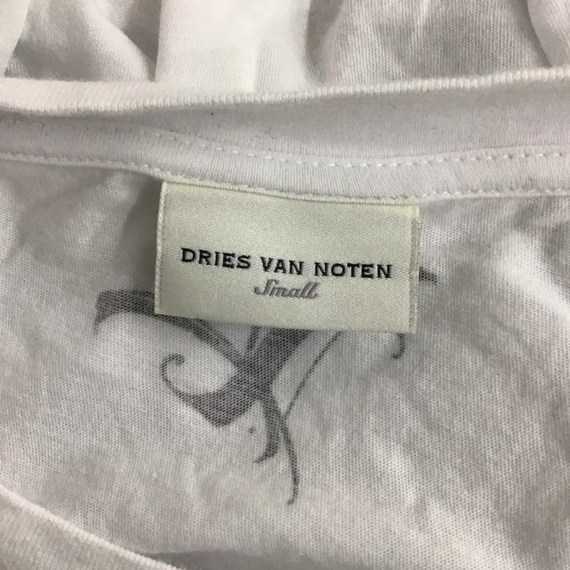 ドリスヴァンノッテン DRIES VAN NOTEN Tシャツ 長袖 S プリント X ロゴ、文字 白 / ホワイト /  メンズ USED 古着 中古 10119742
