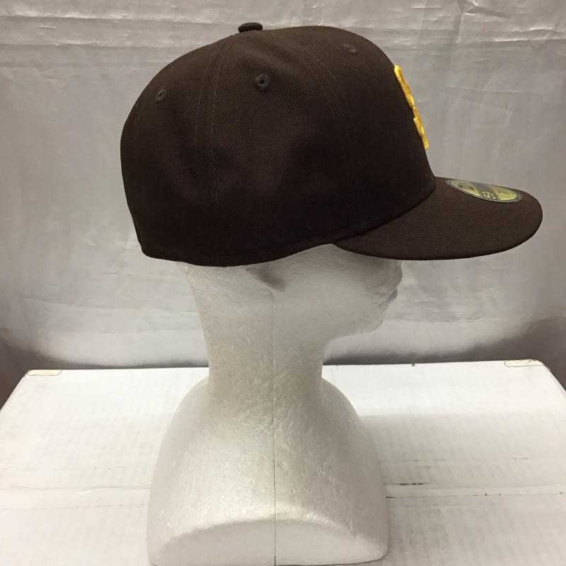 ニューエラ NEW ERA 帽子 キャップ 59FIFTY MLBオンフィールド サンディエゴ・パドレス ゲーム ロゴ、文字 茶 / ブラウン /  メンズ USED 古着 中古 10117958