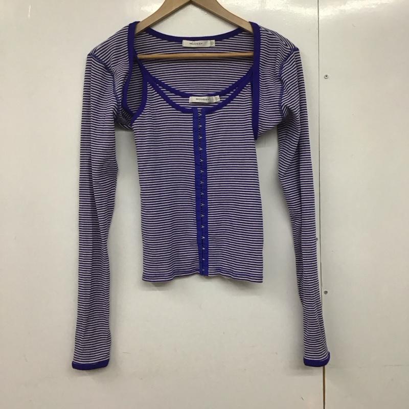 マウジー MOUSSY アンサンブルニット 長袖 010GSS80-0350 BOLERO AND CAMI SET FREE ボーダー柄 マルチカラー / マルチカラー /  レディース USED 古着 中古 10144022