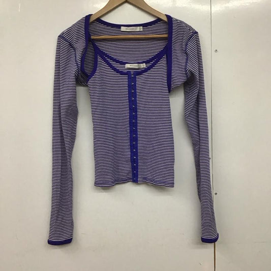 マウジー MOUSSY アンサンブルニット 長袖 010GSS80-0350 BOLERO AND CAMI SET FREE ボーダー柄 マルチカラー / マルチカラー /  レディース USED 古着 中古 10144022