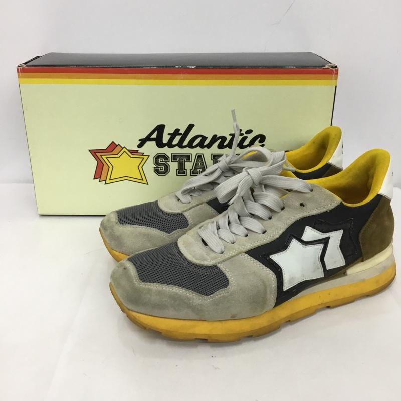 アトランティック スターズ Atlantic STARS スニーカー スニーカー ローカット 41 箱有 ロゴ、文字 灰 / グレー / X 黄 / イエロー /  メンズ USED 古着 中古 10125074