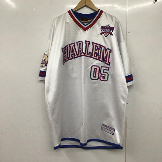 フブ FUBU カットソー 半袖 半袖カットソー プリントTシャツ Vネックカットソー ユニフォーム XXL ロゴ、文字 白 / ホワイト / X 青 / ブルー / X 赤 / レッド /  メンズ USED 古着 中古 10144191