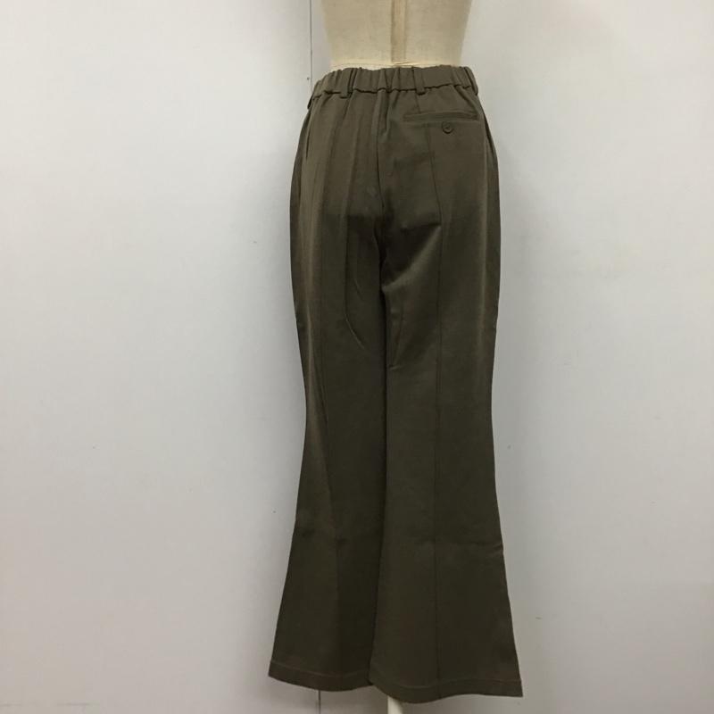 スローバイスライ THROW by SLY ボトムス ボトムス 030ES081-3040 TEXTURE CUT BELL BOTTOM ベルボトム フレア 1 無地 カーキ / カーキ /  レディース USED 古着 中古 10120138