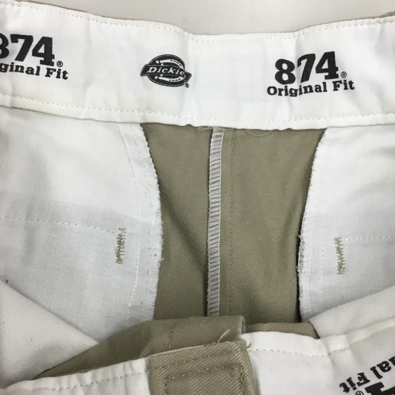 ディッキーズ Dickies パンツ ワークパンツ、ペインターパンツ 874 original fit ワークパンツ チノパン 32 ロゴ、文字 ベージュ / ベージュ /  メンズ USED 古着 中古 10116085