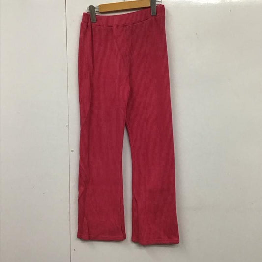 フリークスストア FREAK S STORE ボトムス ボトムス リブニットパンツ FREE 無地 桃 / ピンク /  レディース USED 古着 中古 10131705