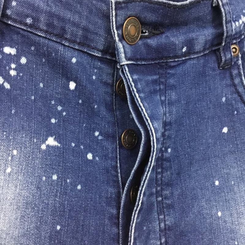 イルシブロンドン ILLUSIVE LONDON パンツ デニム、ジーンズ デニムパンツ スリムパンツ ダメージ加工パンツ ストレッチパンツ XL ダメージ加工 インディゴ / インディゴ /  メンズ USED 古着 中古 10117701