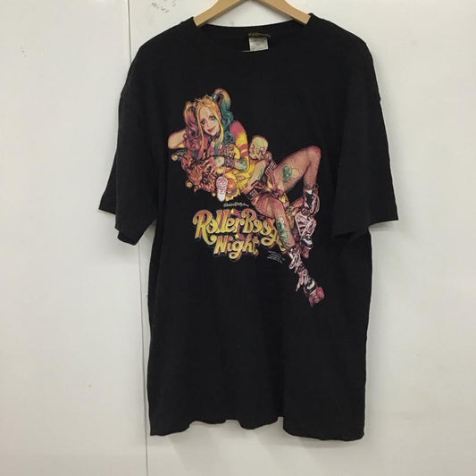 エロスティカ EROSTiKA Tシャツ 半袖 Roller Boogie Night T-SHIRT クルーネック XL プリント 黒 / ブラック /  メンズ USED 古着 中古 10123380