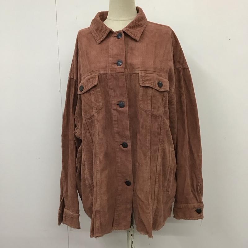 ザラ ZARA ジャケット、上着 ジャケット、ブレザー 8498 898 645 コーデュロイジャケット フリンジ L 無地 桃 / ピンク /  レディース USED 古着 中古 10119599