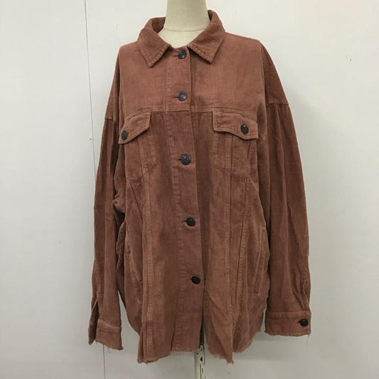 ザラ ZARA ジャケット、上着 ジャケット、ブレザー 8498 898 645 コーデュロイジャケット フリンジ L 無地 桃 / ピンク /  レディース USED 古着 中古 10119599