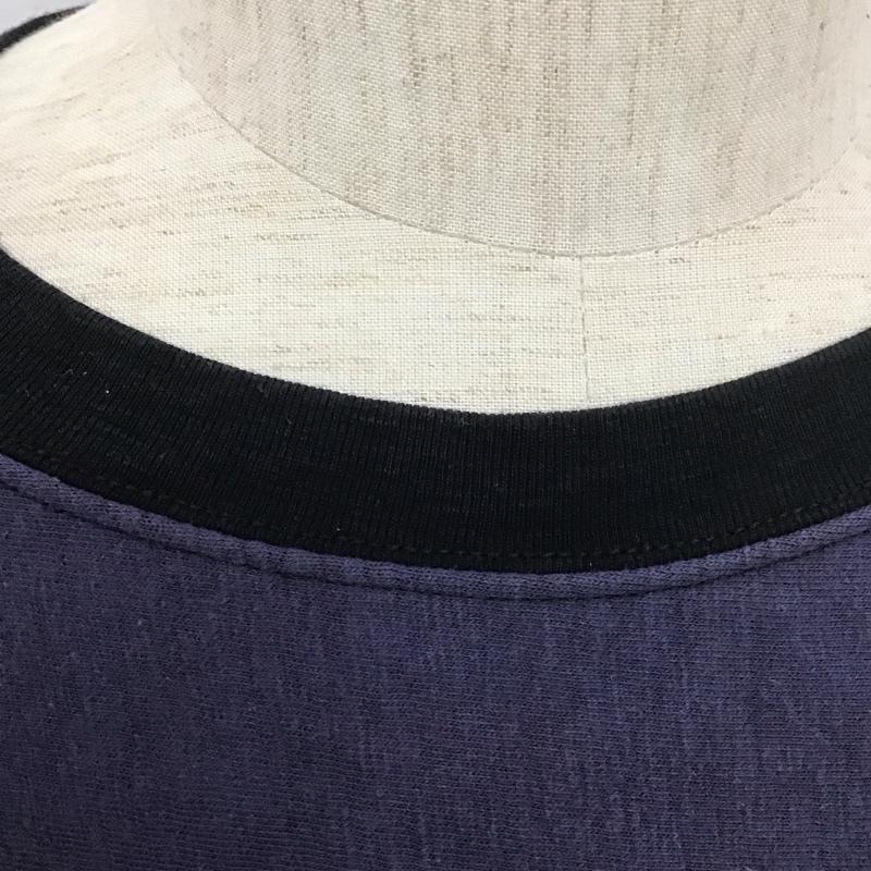 フィルザビル FILL THE BILL カットソー 七分袖 七分丈カットソー プリントTシャツ クルーネックカットソー 2 ロゴ、文字 紺 / ネイビー /  メンズ USED 古着 中古 10127341