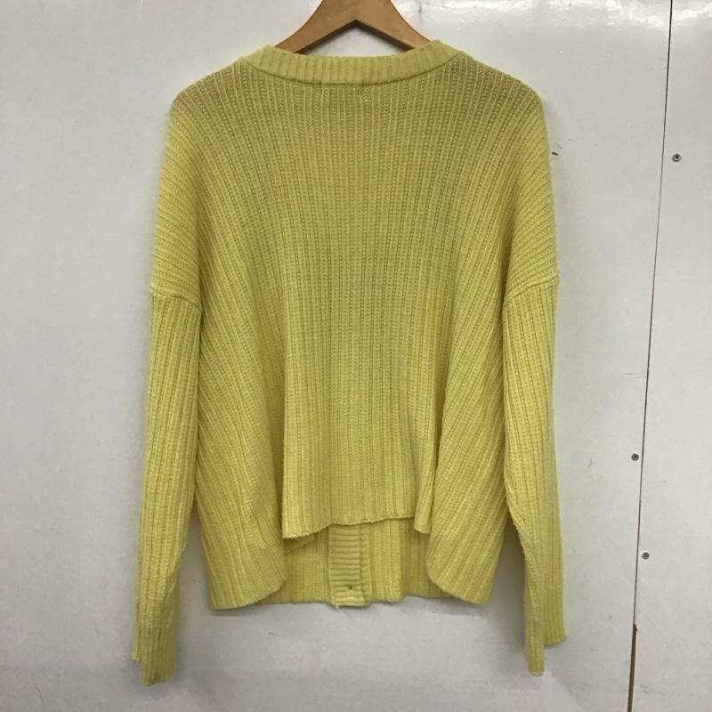 サマンサモスモス Samansa Mos2 カーディガン 長袖 FREE 無地 黄 / イエロー /  レディース USED 古着 中古 10140413