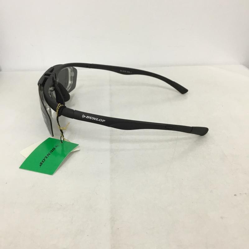 ダンロップ DUNLOP めがね・サングラス サングラス DU-010 スポーツサングラス ミラーレンズ ロゴ、文字 黒 / ブラック /  メンズ USED 古着 中古 10140442