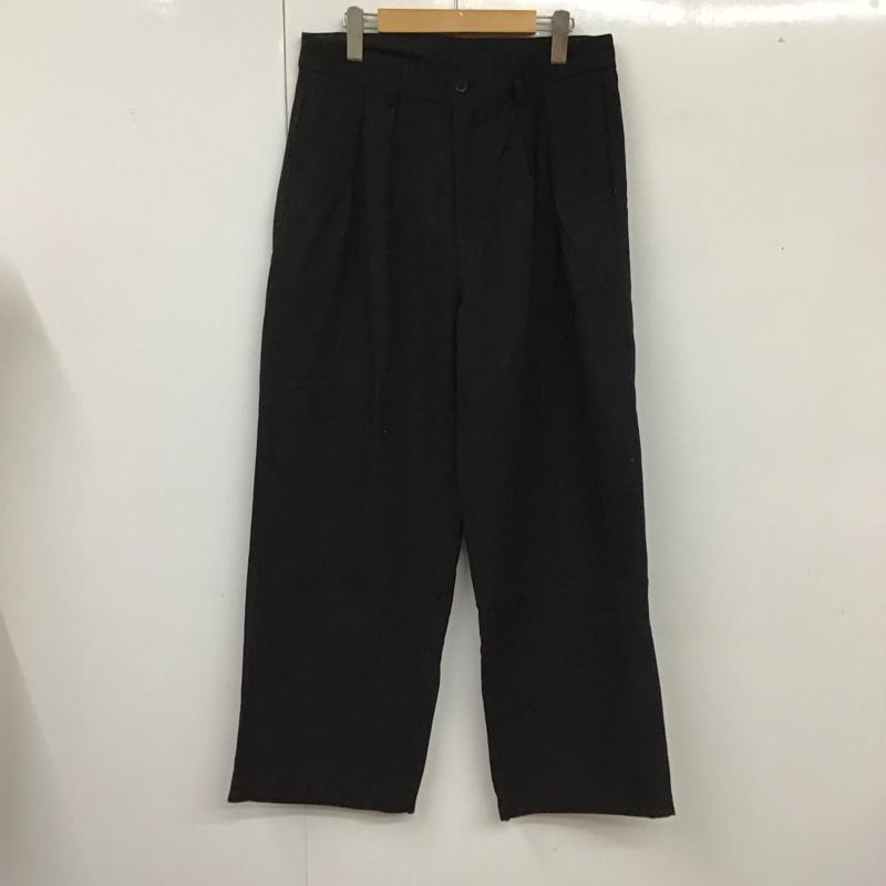 マコバ MACOBER パンツ チノパン ワークパンツ ワイドパンツ カジュアルパンツ チノパン M 無地 黒 / ブラック /  メンズ USED 古着 中古 10117337